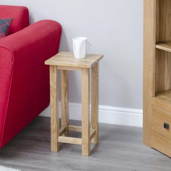Lyon Oak Occasional Square Lamp Table
