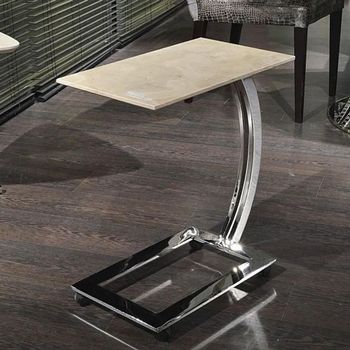 Swan Accent Table Marble with Steel Base - Sizes Available