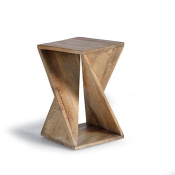 Umapine Solid Mango Wood Side Table