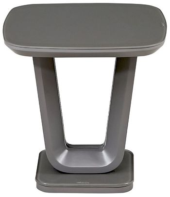 Lazzaro Graphite Grey Matt Lamp Table