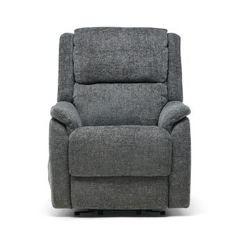 Palermo Lift and Rise Power Graphite Fabric Recliner Armchair