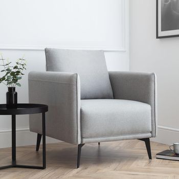Rohe Grey Fabric Sofa Armchair