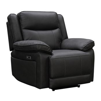Torino Manual Grey Pewter Faux Leather Recliner Sofa Armchair