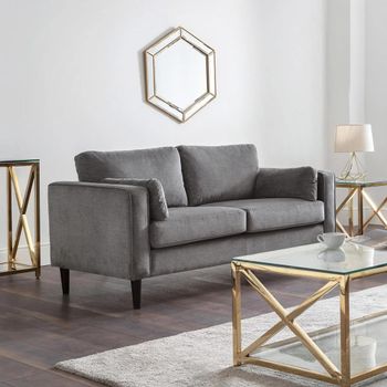 Hayward Dark Grey Fabric 2 Seater Sofa