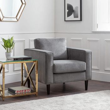 Hayward Dark Grey Fabric Sofa Armchair