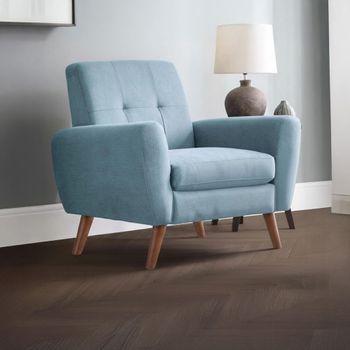 Monza Blue Fabric Sofa Armchair