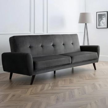 Monza Grey Fabric 2 Seater Sofa