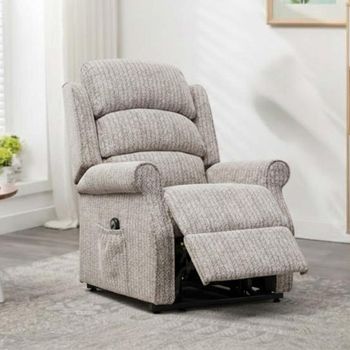 Windsor Lift and Tilt Electric Natural Fabric Armchair