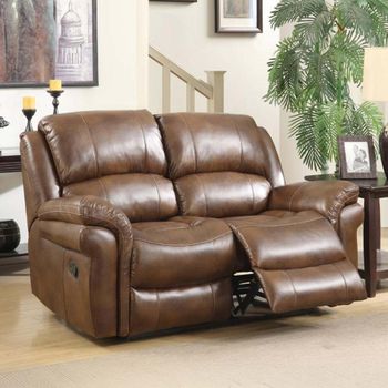 Farnham Tan Leather 2 Seater Recliner Sofa