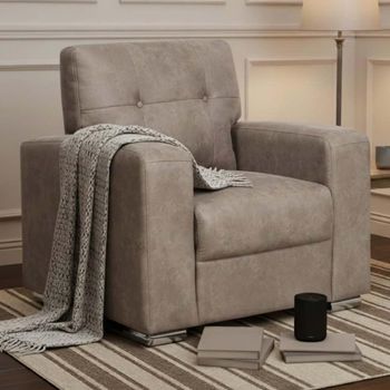 Hampton Taupe Fabric Armchair