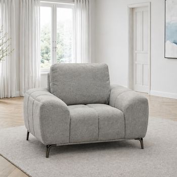 Hallie Grey Fabric Sofa Armchair