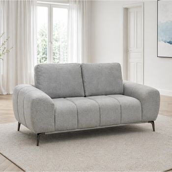 Hallie Grey Fabric 2 Seater Sofa