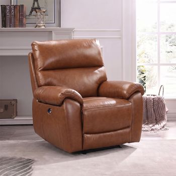 Rocco Saddle Leather Recliner Armchair