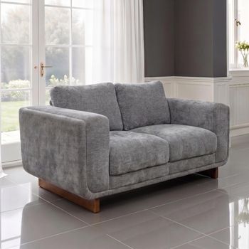 Selby Grey Fabric 2 Seater Sofa
