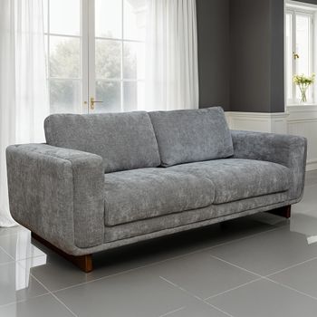 Selby Grey Fabric 3 Seater Sofa