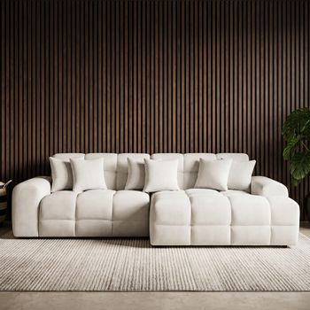Jacob Natural Fabric RHF Corner Sofa