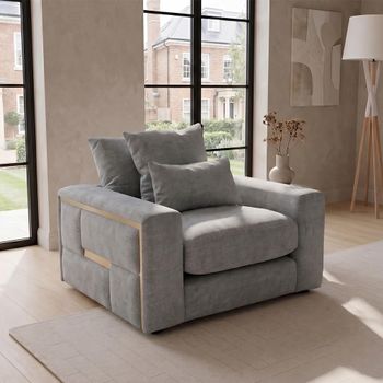 Jupiter Grey Fabric Sofa Armchair