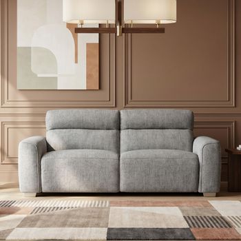 Toronto Grey Fabric 3 Seater Electric Recliner Sofa