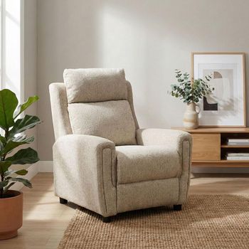 Mayfair Beige Fabric Armchair