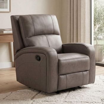 Silverton Taupe Fabric Recliner Armchair