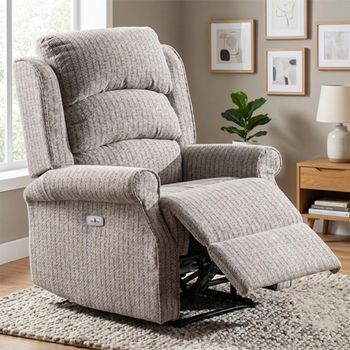Windsor Electric Natural Fabric Recliner Armchair