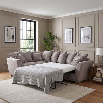 Fantasia Fabric Pull Out LH1/COR/R2S Bed Corner Sofa - Colours Available