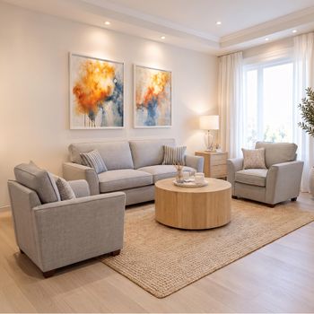 Atlantis Fabric 3+1+1 Seater Sofa Set - Colours Available