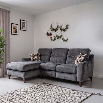 Alice Fabric Chaise LCC+RH2 Sofa - Colours Available