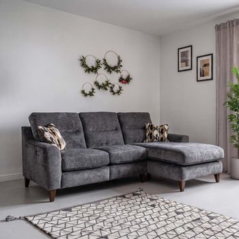 Alice Fabric Chaise LH2+RCC Sofa - Colours Available