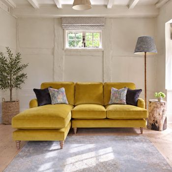Beatrix Fabric Chaise LFC/RH2 Sofa - Colours Available
