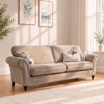 Danbury Fabric 4 Seater Sofa - Colours Available