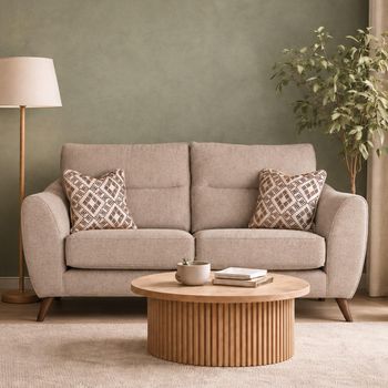 Miller Fabric 2 Seater Sofa - Colours Available