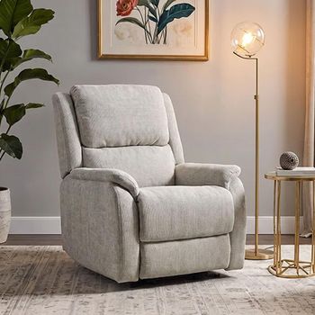 Palermo Lift and Rise Power Stone Fabric Recliner Sofa Armchair
