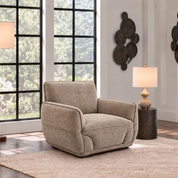 Angelo Armchair - Beige - Fabric
