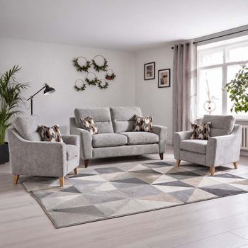 Alice Fabric 3+1+1 Seater Sofa Set - Colours Available
