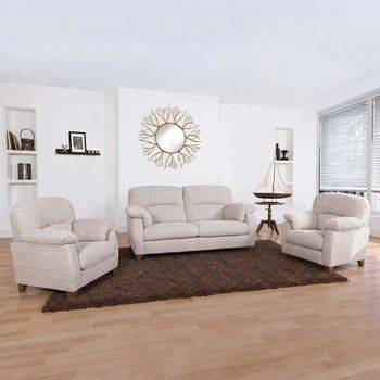 Austin Fabric 2+1+1 Seater Sofa Set - Colours Available