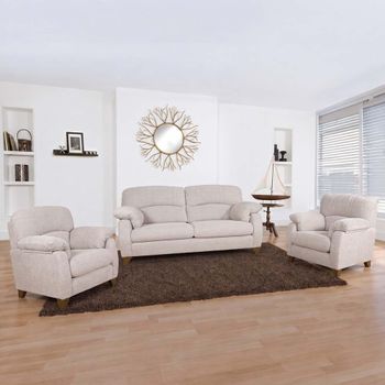 Austin Fabric 3+1+1 Seater Sofa Set - Colours Available