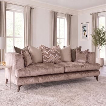 Cancun Fabric 4 Seater Sofa - Colours Available