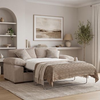 Dexter Fabric 3 Seater Pull Out Sofa Bed - Colours Available