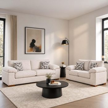 Lara Fabric 3+2 Seater Sofa Set - Colours Available