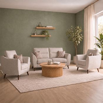 Miller Fabric 2+1+1 Seater Sofa Set - Colours Available
