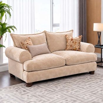Viscount Fabric 2 Seater Sofa - Colours Available