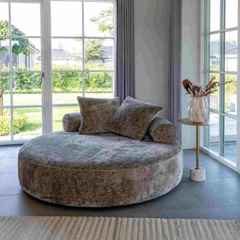 Cairo Natural Chenille Fabric Daybed