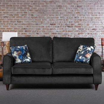 Clearance - Firenze 3 Seater Granite Fabric Sofa - FSS15224