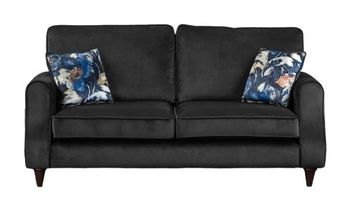 Clearance - Firenze 3 Seater Granite Fabric Sofa - FSS15224