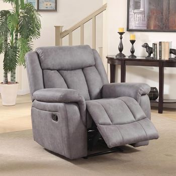 Dylan Grey Fabric Electric Recliner Armchair