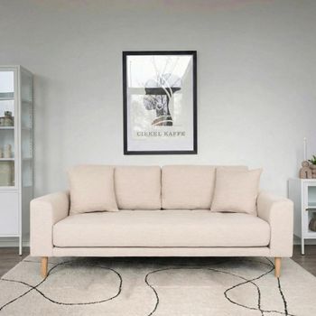 Lido Sand Fabric 2.5 Seater Sofa