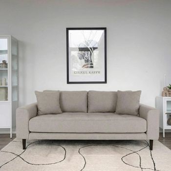 Lido Stone Fabric 2.5 Seater Sofa