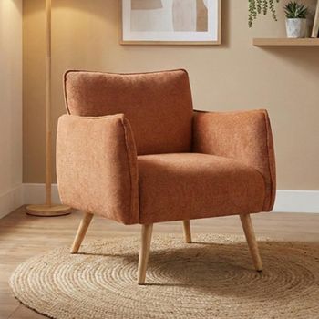 Piper Accent Rust Fabric Armchair