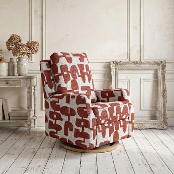 Seville Electric Red Fabric Recliner Armchair